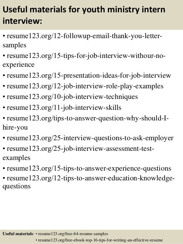 minister resume sample