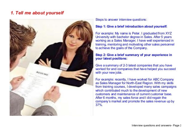 sample job interview questions concise answers
