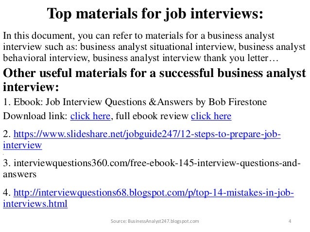 business analyst interview questions