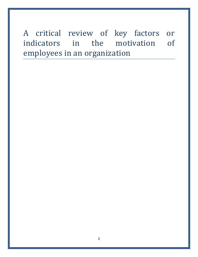 Dissertation title: {Motivation of employees / Employee motivation