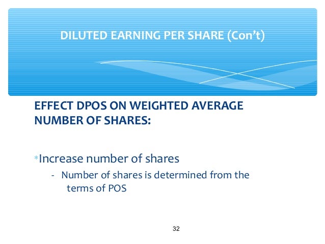 When computing diluted earnings per share stock options are