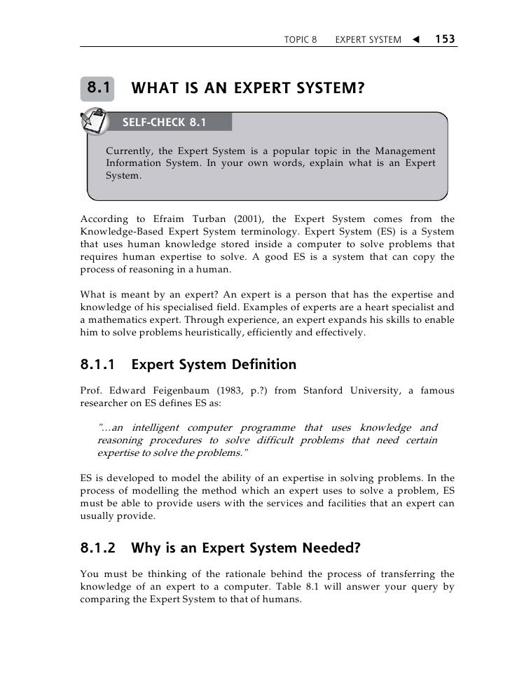 Expert system thesis topics