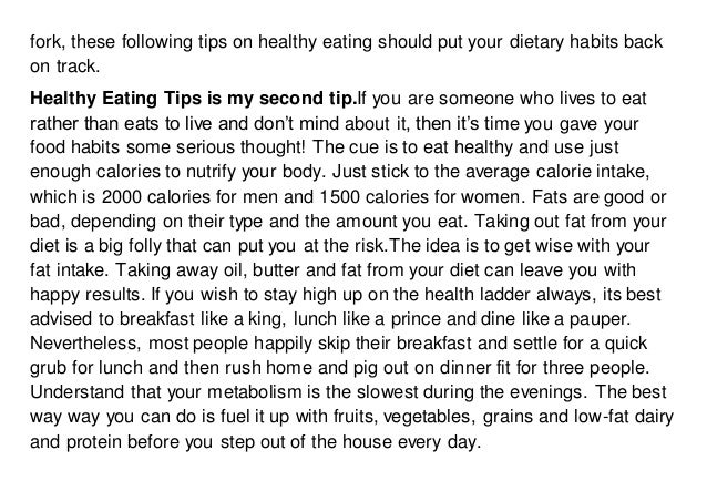 Essay bad eating habits