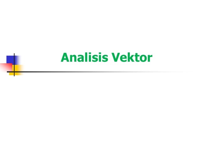 Analisis vektor