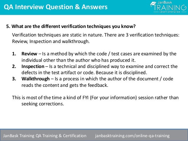 qa analyst interview questions