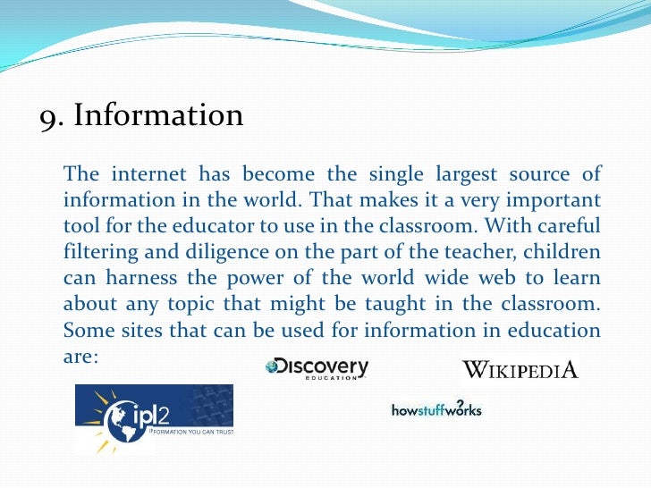Top Ten Uses in Education