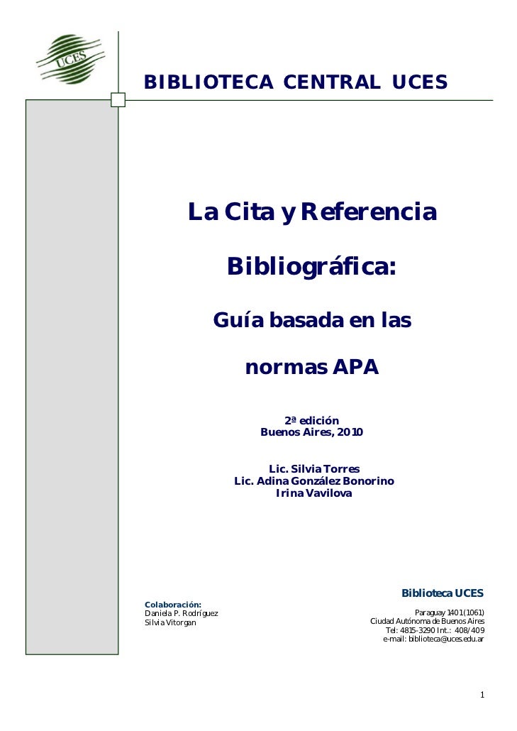 formato apa portada