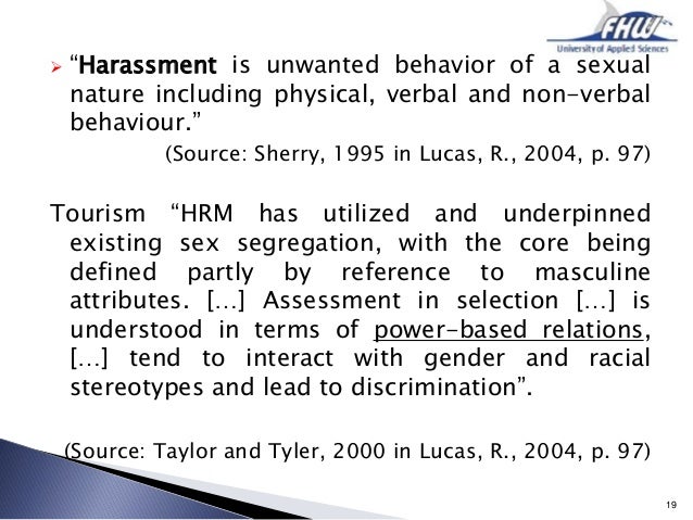 Essays On Sexual Harassment