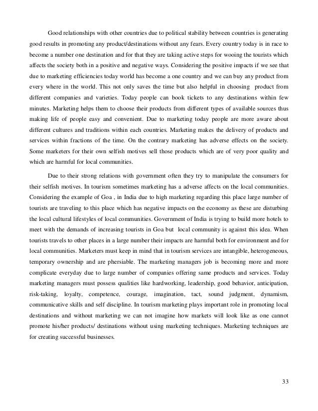 Essay on tourism in india
