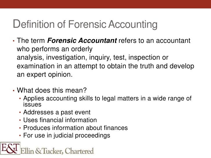 Forensic accounting essay