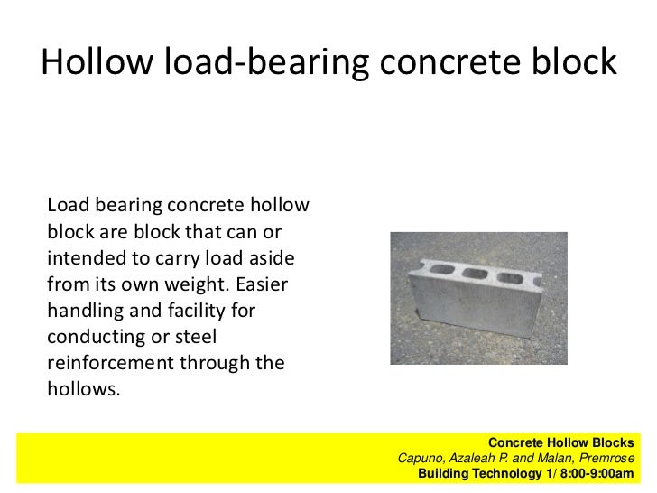 BT 1 Concrete Hollow Blocks