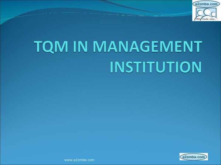 thesis on tqm in education thesis on tqm in education