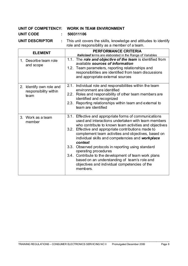 Tr consumer electronics servicing nc ii