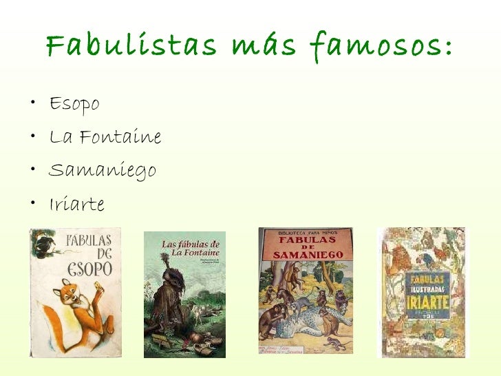 Resultado de imagen de FAMOSOS fabulistas