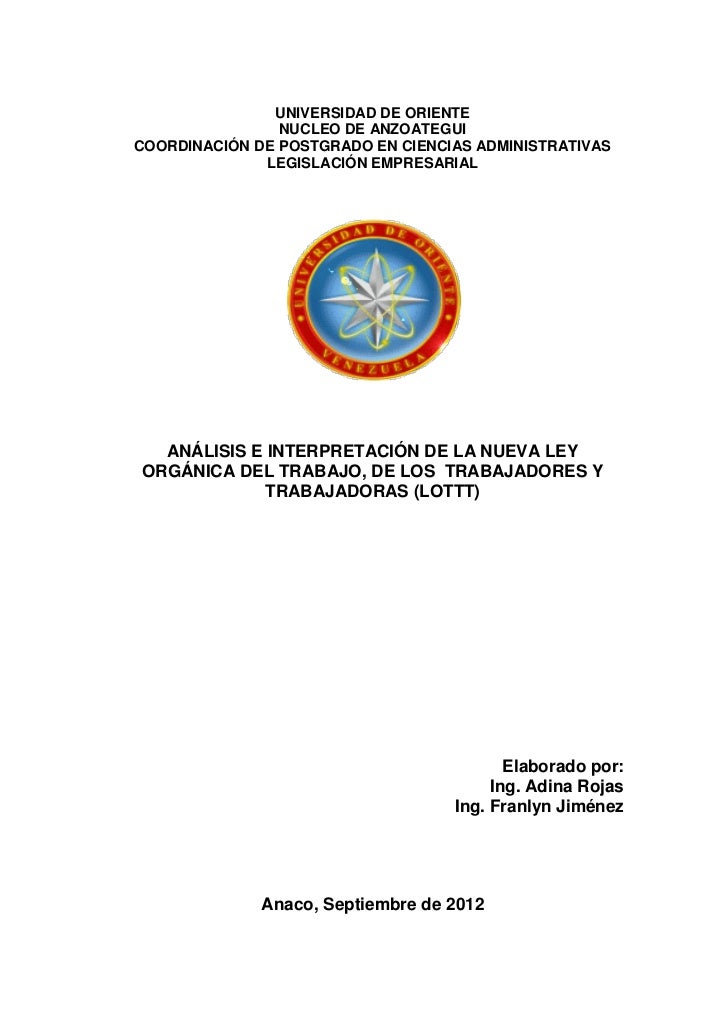 LEGISLACION DE TRABAJO legislacion de trabajo: