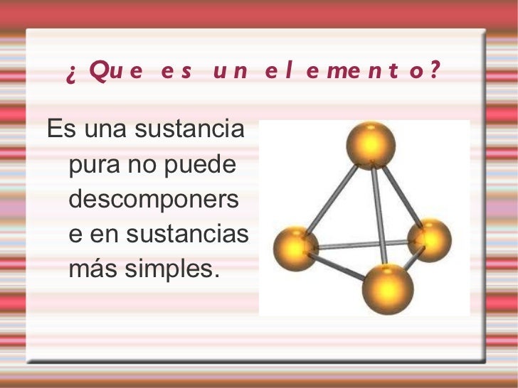 Trabajo de los elementos y compuestos