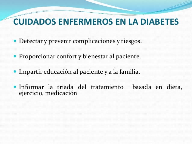 CUIDADOS DE ENFERMERIA EN LA DIABETES CUIDADOS DE ENFERMERIA EN LA DIABETES