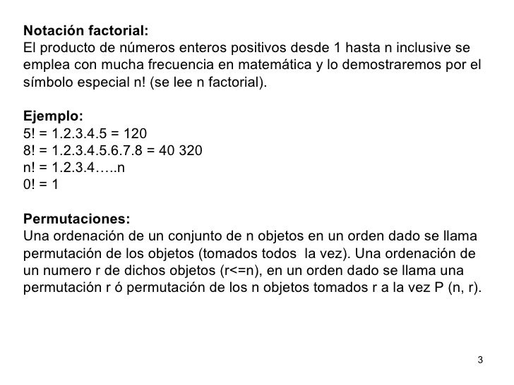 Notacion Factorial En Probabilidad Y Estadistica es.slideshare.net