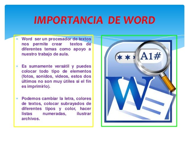 Importancia De Word En La Actualidad