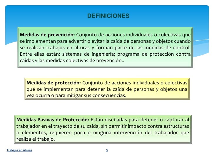 DEFINICIONES         Medidas de prevención: Conjunto de acciones individuales o colectivas que         se implementan para...