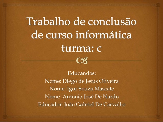 Trabalho de conclusao de curso administracao