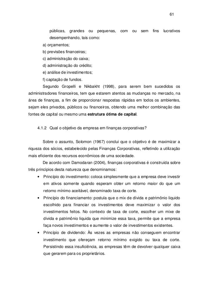 Trabalho de conclusao de curso administracao
