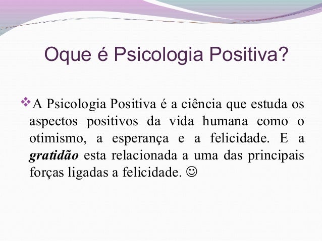 Psicologia positiva curso