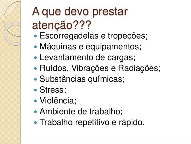 Trabalho Seguro e Saudável