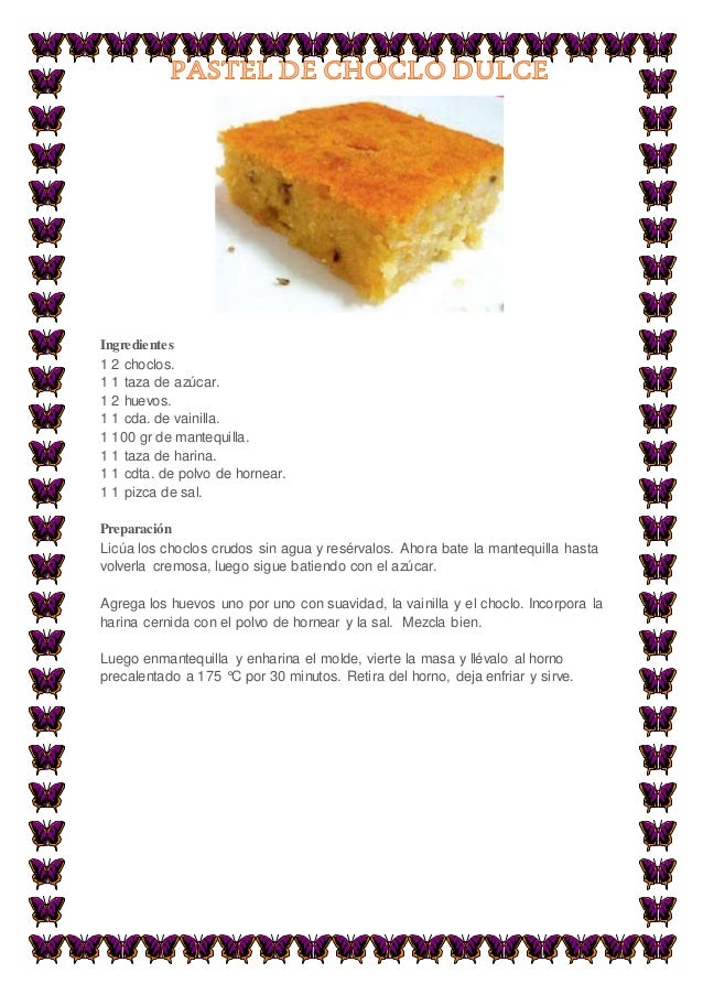 Ingredientes
1 2 choclos.
1 1 taza de azúcar.
1 2 huevos.
1 1 cda. de vainilla.
1 100 gr de mantequilla.
1 1 taza de...