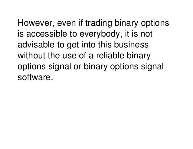 binary options is really earnings