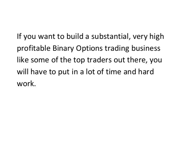 Binary options trading works