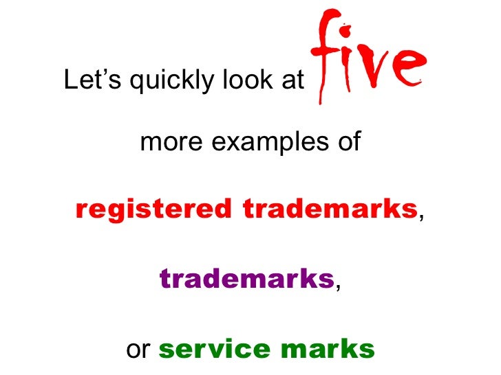 trademark examples