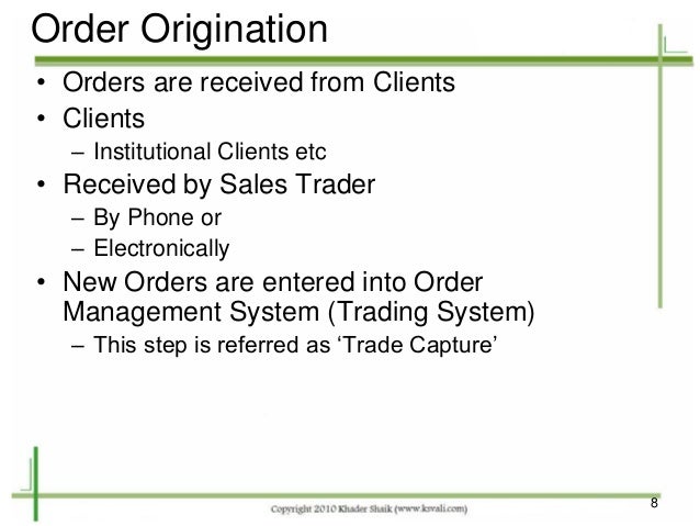 trade order management system pdf