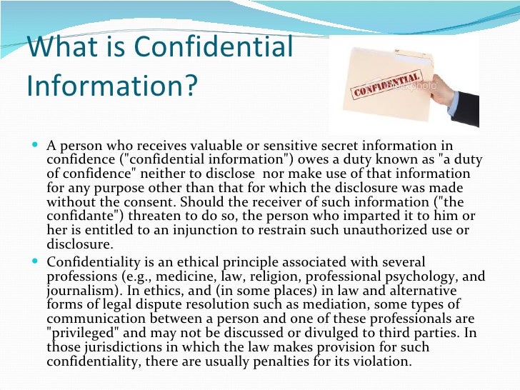 Trade secrets vs. confidential information