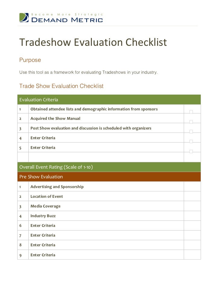 checklist tradeshow Success behavior evaluation school animal high worksheets checklist tradeshow Success behavior evaluation school animal high worksheets