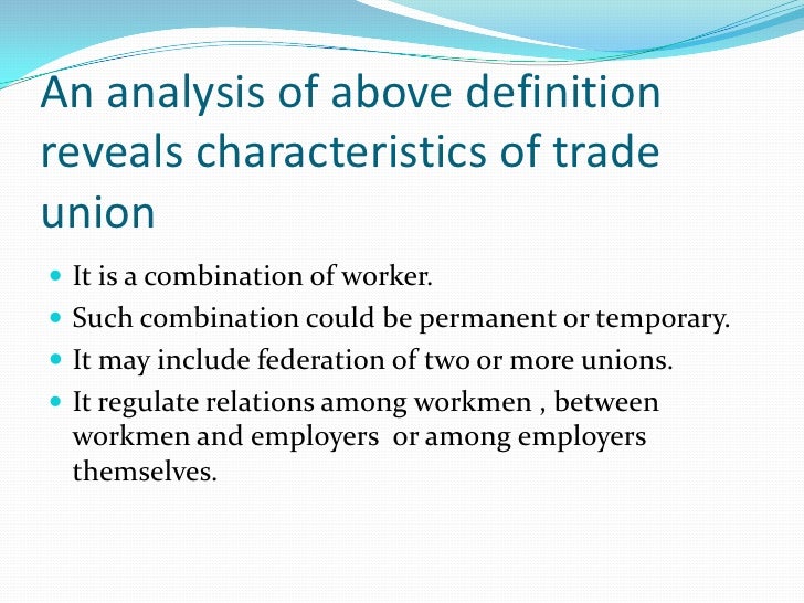 History of trade unions essay