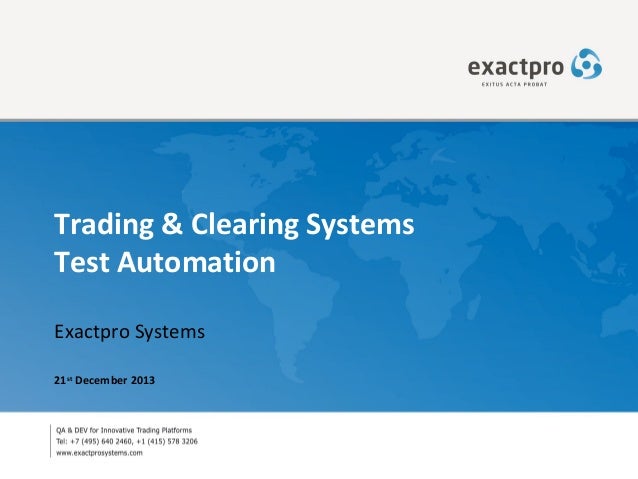 Cinnober trading system