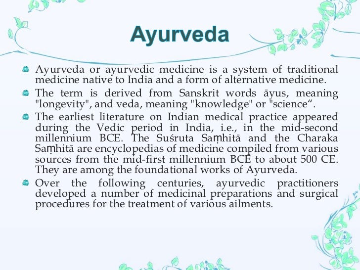 Traditional medicine of india