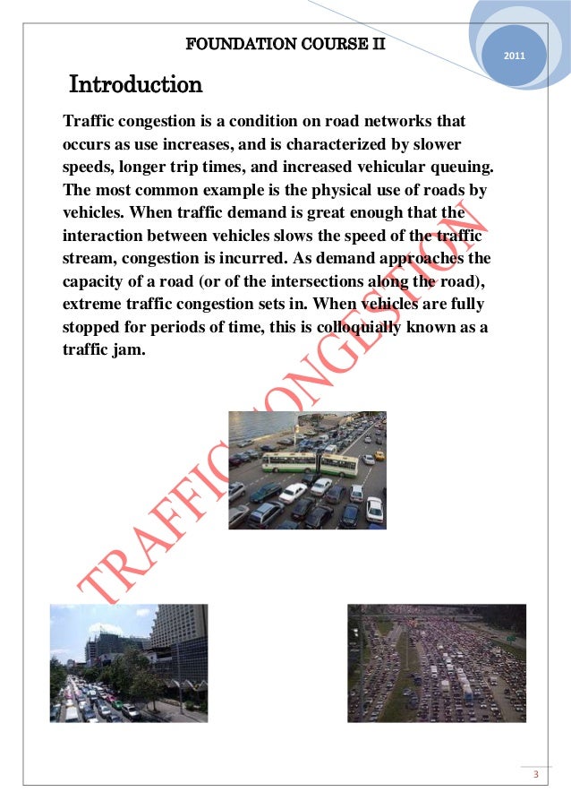 Traffic problems essay