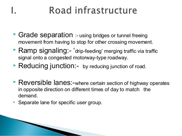 Traffic congestion solution essay