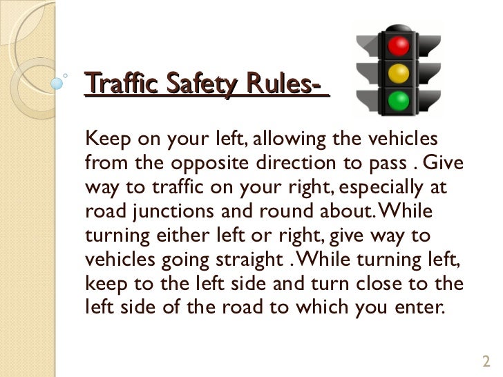 Essay on importance of safety rules