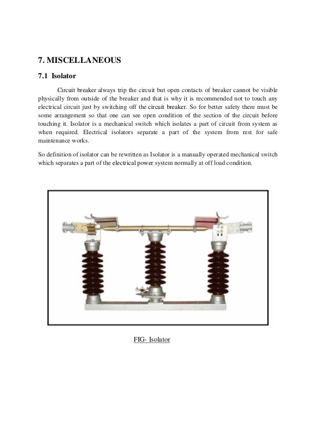 Training at 132 kv substation
