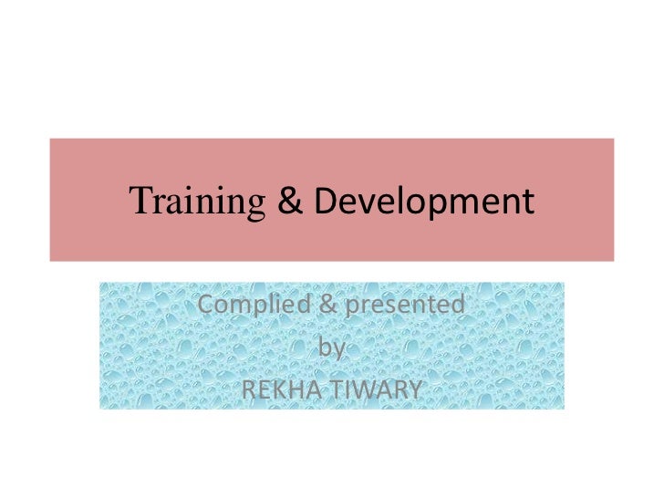 Training and development at infosys slideshare