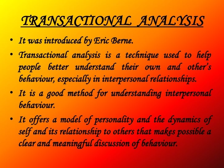 Transactional Analyis 85
