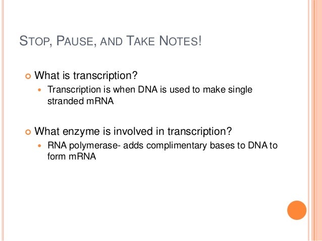 transcription biology