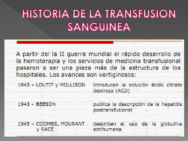 Transfusiones sanguineas
