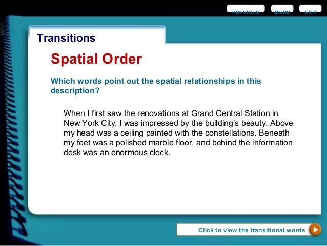 Arguably transition word picture