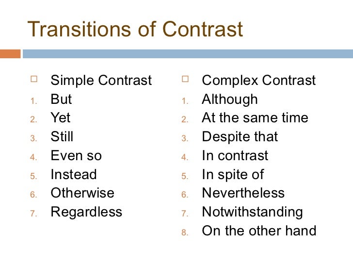 Compare  contrast essay transition words   cobb learning