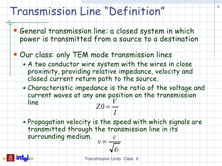 Transmission Line Basics