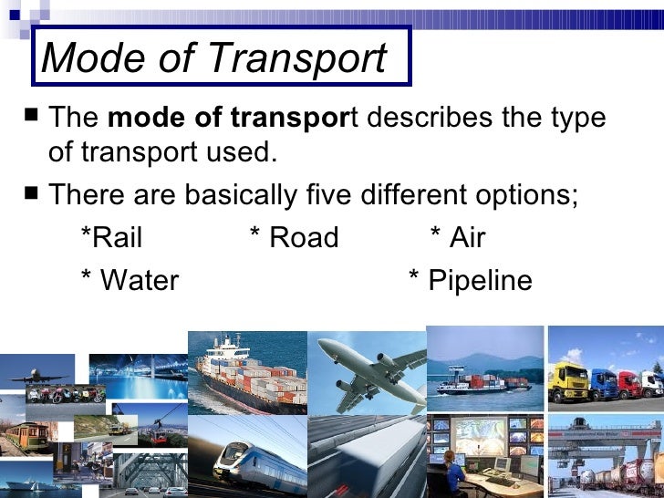 Different kinds of transportation essay